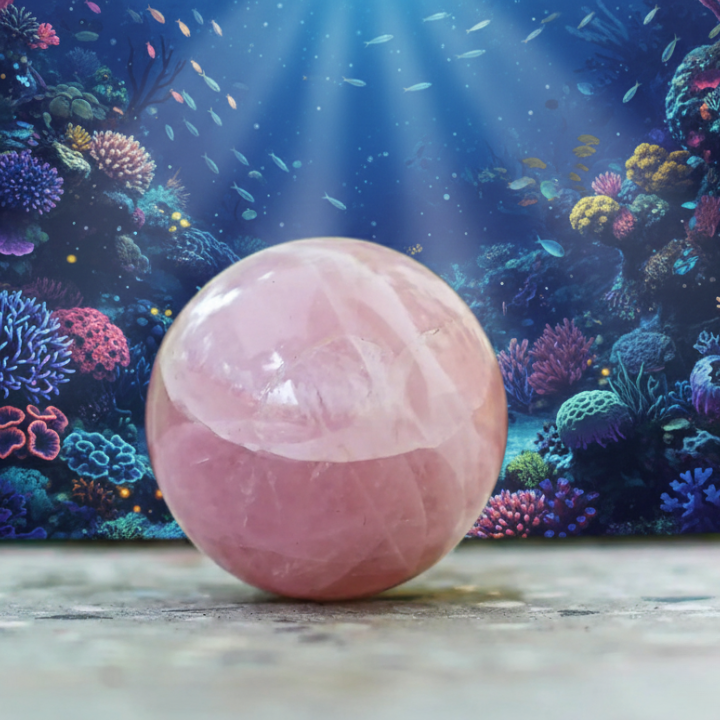 Rose Quartz Clusters Balls
