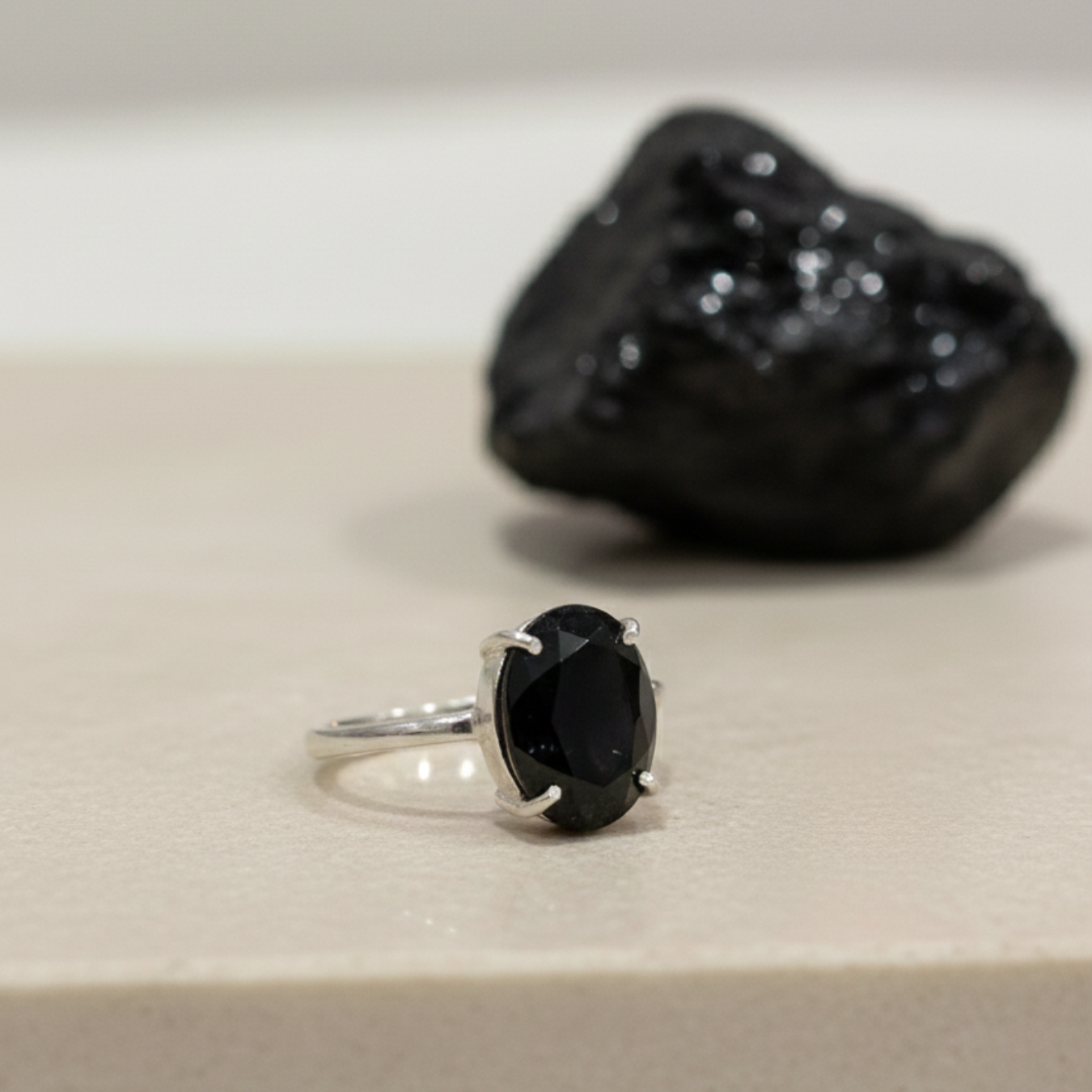 Black Tourmaline Ring