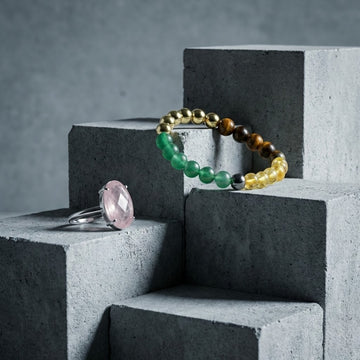 Money Magnet Bracelet With Free Rose Quartz Ring