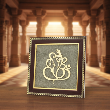 Ganapati Frame – Lord Ganesh wall frame for blessings, wisdom, and positive energy.