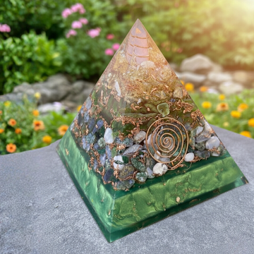 Green Jade Pyramid – Crystal pyramid for prosperity, harmony, and positive energy.