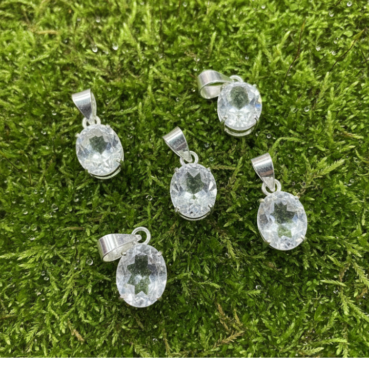 Clear Quartz Pendant – Natural crystal pendant for healing, clarity, and positive energy.