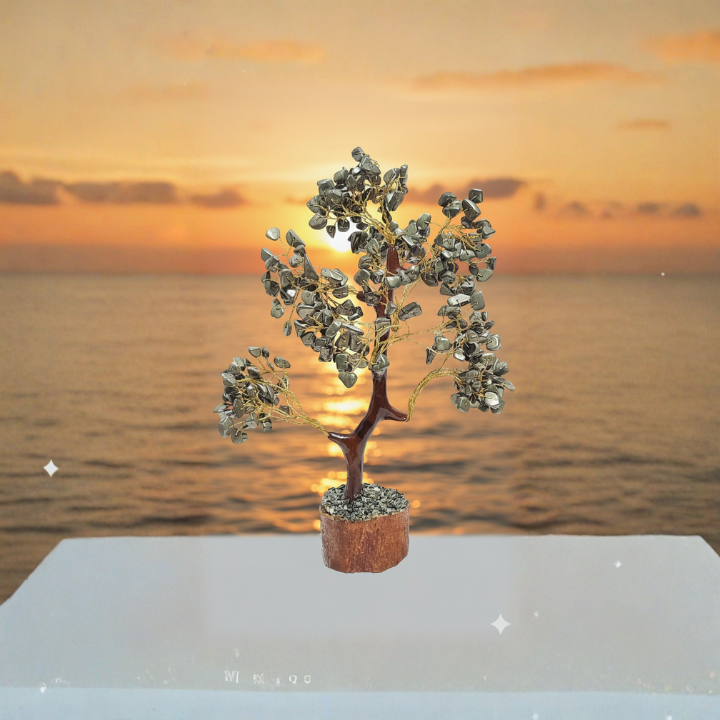 Pyrite Tree – Natural crystal tree for wealth attraction and positive energy.