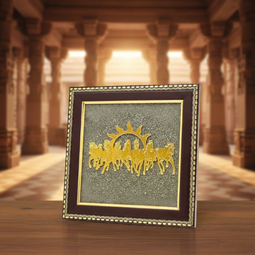 7 Horse Frame – Seven running horses symbolising success, speed, and positive energy.