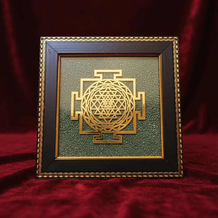 Shri Yantra – Sacred geometric symbol for wealth, prosperity, and spiritual balance.
