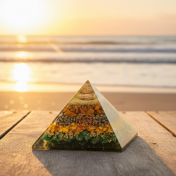 Money Magnet Pyramid – Crystal pyramid for wealth attraction, prosperity, and positive energy.